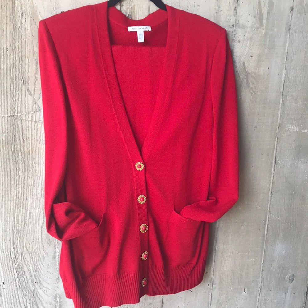 Vintage St John cardigan and long pants